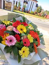 Букет цветов из:  Герберы #REPLACE_PRED# Серебрянном Бору