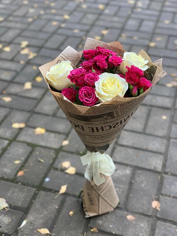 Букет цветов из: Розы в Серебрянном Бору